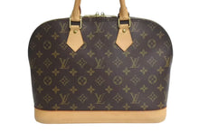 画像をギャラリービューアに読み込む, LOUIS VUITTON ルイヴィトン アルマPM ハンドバッグ M51130 モノグラム PVC ブラウン ゴールド金具 美品 中古 4c072834