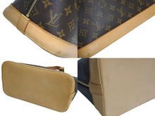 画像をギャラリービューアに読み込む, LOUIS VUITTON ルイヴィトン アルマPM ハンドバッグ M51130 モノグラム PVC ブラウン ゴールド金具 美品 中古 4c072834