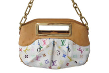 画像をギャラリービューアに読み込む, LOUIS VUITTON ルイヴィトン ジュディPM ハンドバッグ M40257 2WAY モノグラム マルチカラー ホワイト 村上隆 美品 中古 4c072837