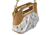 画像をギャラリービューアに読み込む, LOUIS VUITTON ルイヴィトン ジュディPM ハンドバッグ M40257 2WAY モノグラム マルチカラー ホワイト 村上隆 美品 中古 4c072837