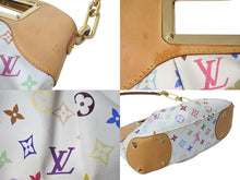 画像をギャラリービューアに読み込む, LOUIS VUITTON ルイヴィトン ジュディPM ハンドバッグ M40257 2WAY モノグラム マルチカラー ホワイト 村上隆 美品 中古 4c072837