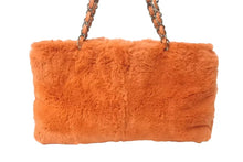 画像をギャラリービューアに読み込む, 極美品 CHANEL シャネル チェーンショルダーバッグ 6番台 ココマーク ファー レザー アンティークゴールド金具 オレンジ 中古 4c072845