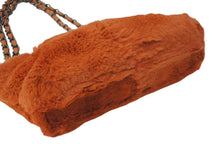 画像をギャラリービューアに読み込む, 極美品 CHANEL シャネル チェーンショルダーバッグ 6番台 ココマーク ファー レザー アンティークゴールド金具 オレンジ 中古 4c072845