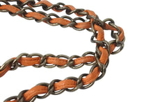 画像をギャラリービューアに読み込む, 極美品 CHANEL シャネル チェーンショルダーバッグ 6番台 ココマーク ファー レザー アンティークゴールド金具 オレンジ 中古 4c072845