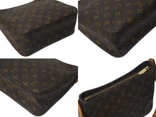 画像をギャラリービューアに読み込む, LOUIS VUITTON ルイヴィトン ルーピングMM ハンドバッグ M51146 モノグラム ゴールド金具 ブラウン 美品 中古 4c072860