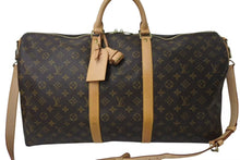 画像をギャラリービューアに読み込む, 極美品 LOUIS VUITTON ルイヴィトン モノグラム キーポルバンドリエール55 M41414 ボストンバック ブラウン 中古 4c072861