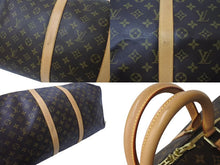 画像をギャラリービューアに読み込む, 極美品 LOUIS VUITTON ルイヴィトン モノグラム キーポルバンドリエール55 M41414 ボストンバック ブラウン 中古 4c072861