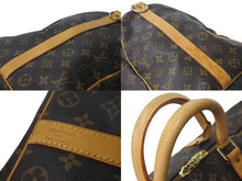 画像をギャラリービューアに読み込む, LOUIS VUITTON ルイヴィトン キーポル バンドリエール50 ボストンバッグ M41416 モノグラム PVC レザー ブラウン 美品 中古 4c072862