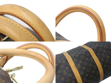 画像をギャラリービューアに読み込む, LOUIS VUITTON ルイヴィトン キーポル バンドリエール50 ボストンバッグ M41416 モノグラム PVC レザー ブラウン 美品 中古 4c072862