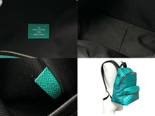 画像をギャラリービューアに読み込む, LOUIS VUITTON ルイヴィトン ディスカバリー リュック バックパック M30227 タイガラマ グリーン系 PVC レザー 美品 中古 4c072866