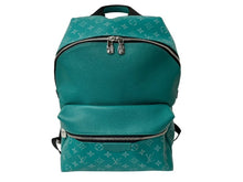 画像をギャラリービューアに読み込む, LOUIS VUITTON ルイヴィトン ディスカバリー リュック バックパック M30227 タイガラマ グリーン系 PVC レザー 美品 中古 4c072866