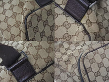 画像をギャラリービューアに読み込む, GUCCI グッチ ジャッキーライン リュックサック バックパック 114551 GGキャンバス レザー ベージュ シルバー金具 美品 中古 4c072867