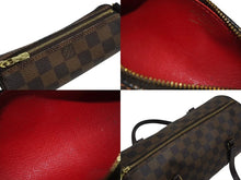 画像をギャラリービューアに読み込む, LOUIS VUITTON ルイヴィトン パピヨンGM ハンドバッグ N51303 ダミエ エベヌ ブラウン PVC レザー 美品 中古 4c072868