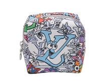 画像をギャラリービューアに読み込む, 極美品 LOUIS VUITTON ルイヴィトン モノグラム コミック ビジューサック スクエアード ポーチ M01049 マルチカラー PVC シルバー金具 中古 4c072871