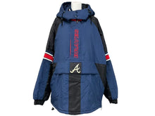 画像をギャラリービューアに読み込む, STARTER スターター ナイロンジャケット MLB 90年代 ポリエステル ネイビー レッド ブラック ホワイト サイズL 美品 中古 4c072880