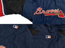 画像をギャラリービューアに読み込む, STARTER スターター ナイロンジャケット MLB 90年代 ポリエステル ネイビー レッド ブラック ホワイト サイズL 美品 中古 4c072880