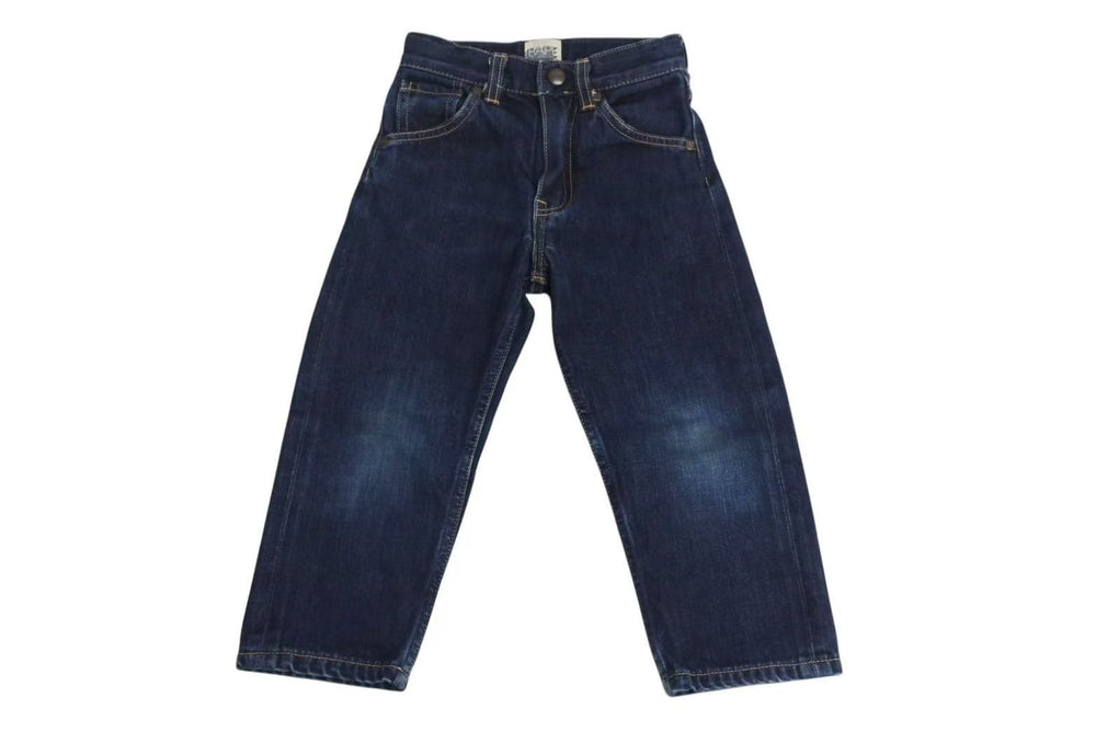 A Bathing Ape BAPE Pants Jeans Made in JAPAN Cotton Blue Orange Size 110 Good Condition Used 4c072881