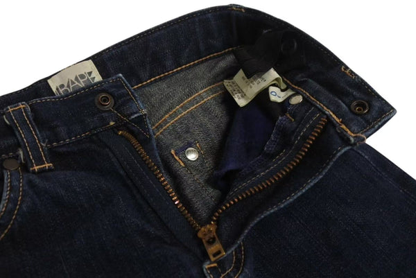 A Bathing Ape BAPE Pants Jeans Made in JAPAN Cotton Blue Orange Size 110 Good Condition Used 4c072881