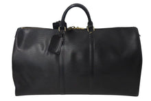 画像をギャラリービューアに読み込む, LOUIS VUITTON ルイヴィトン ボストンバッグ トラベルバッグ M42942 キーポル60 ブラック エピレザー ゴールド金具 美品 中古 4c072883