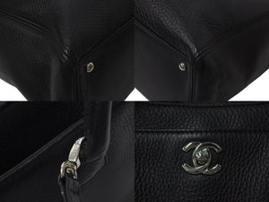 CHANEL シャネル エグゼクティブトート A15206 18番台 ココマーク 2way ショルダーバッグ レザー ブラック シルバー金具 美品 中古 4c072884