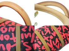 画像をギャラリービューアに読み込む, 新品同様 LOUIS VUITTON ルイヴィトン モノグラム グラフティ キーポル50 ボストンバッグ ピンク スプラウス M93698 中古 4c072887