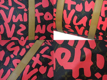 画像をギャラリービューアに読み込む, 新品同様 LOUIS VUITTON ルイヴィトン モノグラム グラフティ キーポル50 ボストンバッグ ピンク スプラウス M93698 中古 4c072887