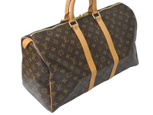 画像をギャラリービューアに読み込む, LOUIS VUITTON ルイヴィトン モノグラム キーポル45 ボストンバッグ M41428 ブラウン ゴールド金具 美品 中古 4c072889