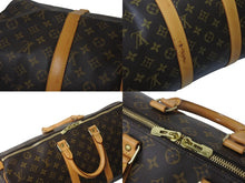 画像をギャラリービューアに読み込む, LOUIS VUITTON ルイヴィトン モノグラム キーポル45 ボストンバッグ M41428 ブラウン ゴールド金具 美品 中古 4c072889