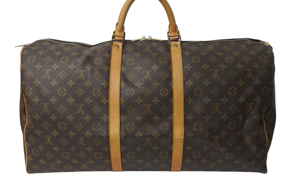 LOUIS VUITTON ルイヴィトン モノグラム キーポル45 ボストンバッグ M41428 ブラウン ゴールド金具 美品 中古 4c072891