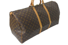 画像をギャラリービューアに読み込む, LOUIS VUITTON ルイヴィトン モノグラム キーポル45 ボストンバッグ M41428 ブラウン ゴールド金具 美品 中古 4c072891