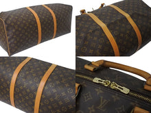 画像をギャラリービューアに読み込む, LOUIS VUITTON ルイヴィトン モノグラム キーポル45 ボストンバッグ M41428 ブラウン ゴールド金具 美品 中古 4c072891