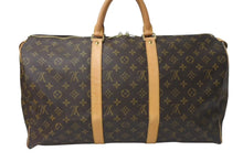 画像をギャラリービューアに読み込む, LOUIS VUITTON ルイヴィトン キーポル50 ボストンバッグ M41426 モノグラムキャンバス ブラウン ゴールド金具 美品 中古 4c072893