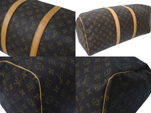 画像をギャラリービューアに読み込む, LOUIS VUITTON ルイヴィトン キーポル50 ボストンバッグ M41426 モノグラムキャンバス ブラウン ゴールド金具 美品 中古 4c072893