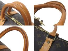 画像をギャラリービューアに読み込む, LOUIS VUITTON ルイヴィトン キーポル55 ボストンバッグ M41424 モノグラム ブラウン ゴールド金具 美品 中古 4c072895