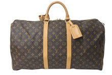 画像をギャラリービューアに読み込む, LOUIS VUITTON ルイヴィトン キーポル55 ボストンバッグ M41414 モノグラム ブラウン ゴールド金具 美品 中古 4c072896