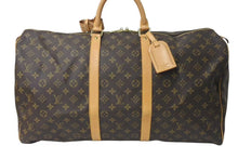 画像をギャラリービューアに読み込む, LOUIS VUITTON ルイヴィトン キーポル55 ボストンバッグ M41414 モノグラム ブラウン ゴールド金具 美品 中古 4c072896