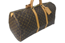 画像をギャラリービューアに読み込む, LOUIS VUITTON ルイヴィトン キーポル55 ボストンバッグ M41414 モノグラム ブラウン ゴールド金具 美品 中古 4c072896