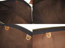 画像をギャラリービューアに読み込む, LOUIS VUITTON ルイヴィトン キーポル45ボストンバッグ M41428 モノグラム ブラウン PVC ヌメ革 レザー 中古 4c072897