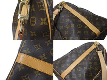 画像をギャラリービューアに読み込む, LOUIS VUITTON ルイヴィトン モノグラム キーポルバンドリエール55 M41414 ボストンバック ブラウン 美品 中古 4c072898
