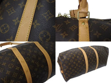 画像をギャラリービューアに読み込む, LOUIS VUITTON ルイヴィトン モノグラム キーポルバンドリエール55 M41414 ボストンバック ブラウン 美品 中古 4c072898