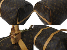 画像をギャラリービューアに読み込む, LOUIS VUITTON ルイヴィトン モノグラム キーポルバンドリエール55 M41414 ボストンバック ブラウン 美品 中古 4c072898