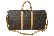 画像をギャラリービューアに読み込む, LOUIS VUITTON ルイヴィトン キーポル バンドリエール 50 ボストンバッグ M41416 モノグラム ブラウン 美品 中古 4c072899