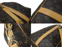 画像をギャラリービューアに読み込む, LOUIS VUITTON ルイヴィトン キーポル バンドリエール 50 ボストンバッグ M41416 モノグラム ブラウン 美品 中古 4c072899