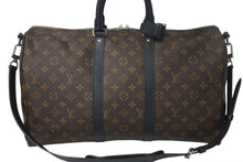 画像をギャラリービューアに読み込む, 極美品 LOUIS VUITTON ルイヴィトン キーポル バンドリエール45 ボストンバッグ M56711 モノグラムマカサー ブラウン 中古 4c072900