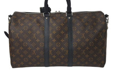 画像をギャラリービューアに読み込む, 極美品 LOUIS VUITTON ルイヴィトン キーポル バンドリエール45 ボストンバッグ M56711 モノグラムマカサー ブラウン 中古 4c072900