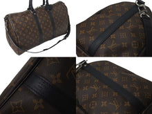 画像をギャラリービューアに読み込む, 極美品 LOUIS VUITTON ルイヴィトン キーポル バンドリエール45 ボストンバッグ M56711 モノグラムマカサー ブラウン 中古 4c072900