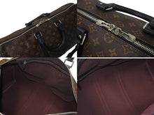画像をギャラリービューアに読み込む, 極美品 LOUIS VUITTON ルイヴィトン キーポル バンドリエール45 ボストンバッグ M56711 モノグラムマカサー ブラウン 中古 4c072900