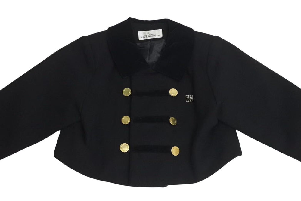 GIVENCHY ジバンシー Premiers Pas Coat kids プレミアズ パス コート キッズ サイズ 90 ブラック 美品 中古 4c072905