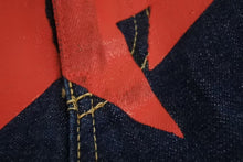 画像をギャラリービューアに読み込む, A BATHING APE アベイシングエイプ ショートパンツ パンツ デニム ブルー レッド 星 サイズ L 美品 中古 4c072911