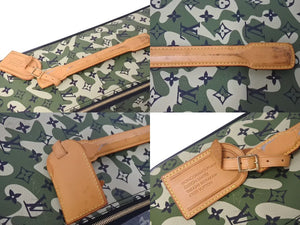 Very Good Condition LOUIS VUITTON Pegus 60 Takashi Murakami Carry Bag 2008 M23333 Monogram Moflage Canvas Used 4a000092